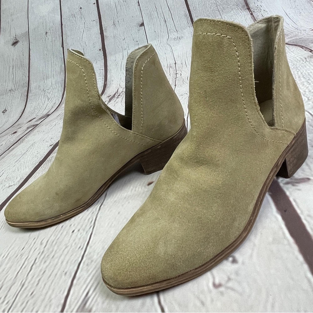 COCONUTS by MATISSE Pronto women's soft tan suede leather boho ankle boots, sz 8 - Picture 4 of 11